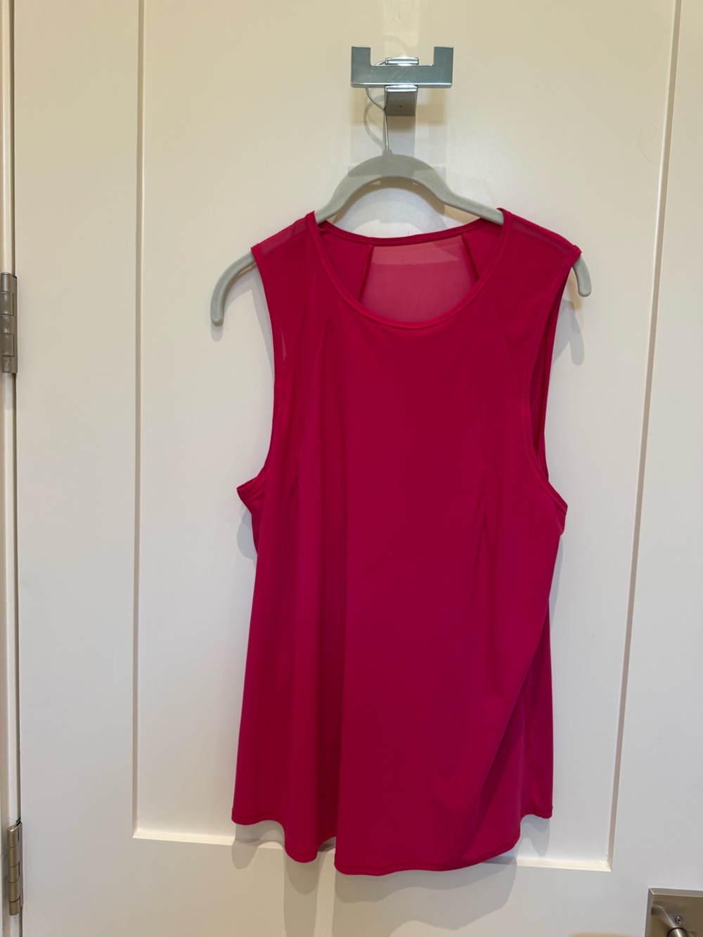 Lululemon Sculpt Tank in raspberry red